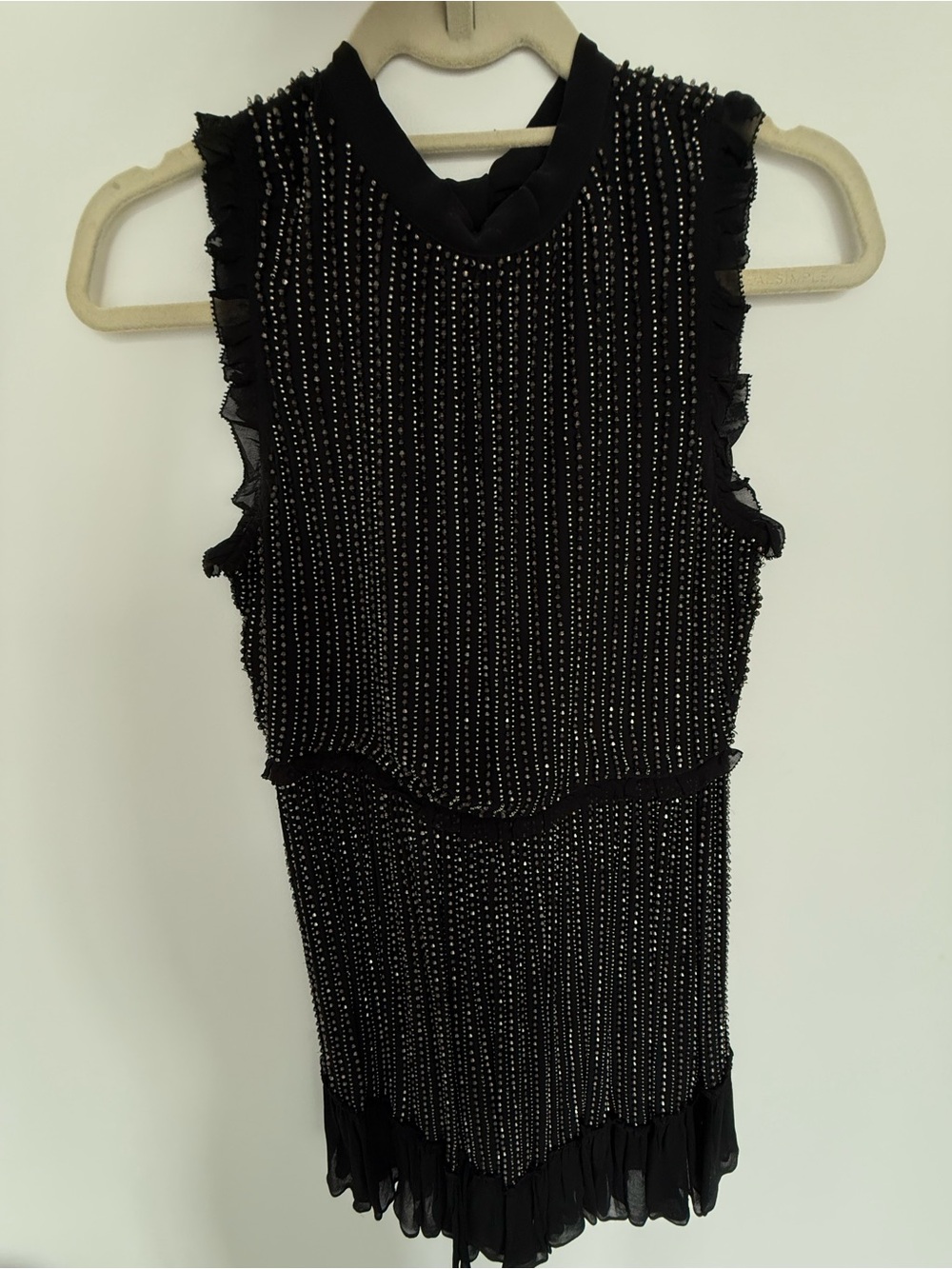 Glamorous Love Sam Black Beaded Party Dress